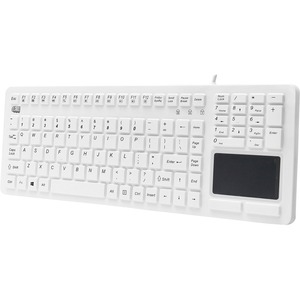 Adesso Inc. Waterproof Touchpad Kyb Wh Sil