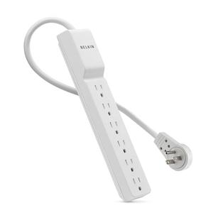 Belkin 720j 6 Outlet Surge 6' Cord Wh