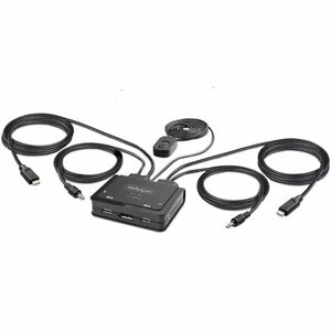 Startech.com 2 Port Usb C Cable Kvm Switch