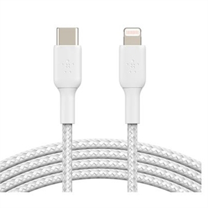 Belkin 1m Braided Usbc Ltng Cbl Wht
