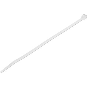 Startech.com 100 Pk Lg 8" White Cable Ties
