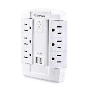 Cyberpower 6 Outlet Swivel Wall Tap