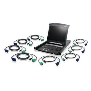 Iogear 8 Port 17" Lcd Kvm W Usb Cable