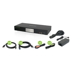 Iogear 2port 4k Dual Displayport Kvm