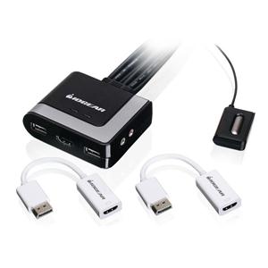 Iogear 2port Hdmi Kvm W Displayport