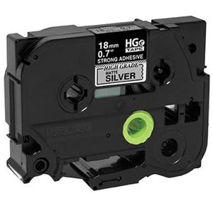 Brother Mobile Solutions Black Matte Silver Tape