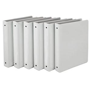 Samsill Economy View Binder 1" Wht 6pk