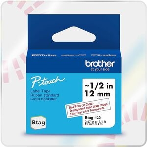 Brother International 12mm 4m Btag Red