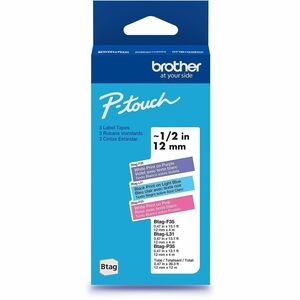 Brother International 12mm 4m X 3pk Btag