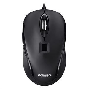 Adesso Inc. Wired Mouse W/fingerprint Read